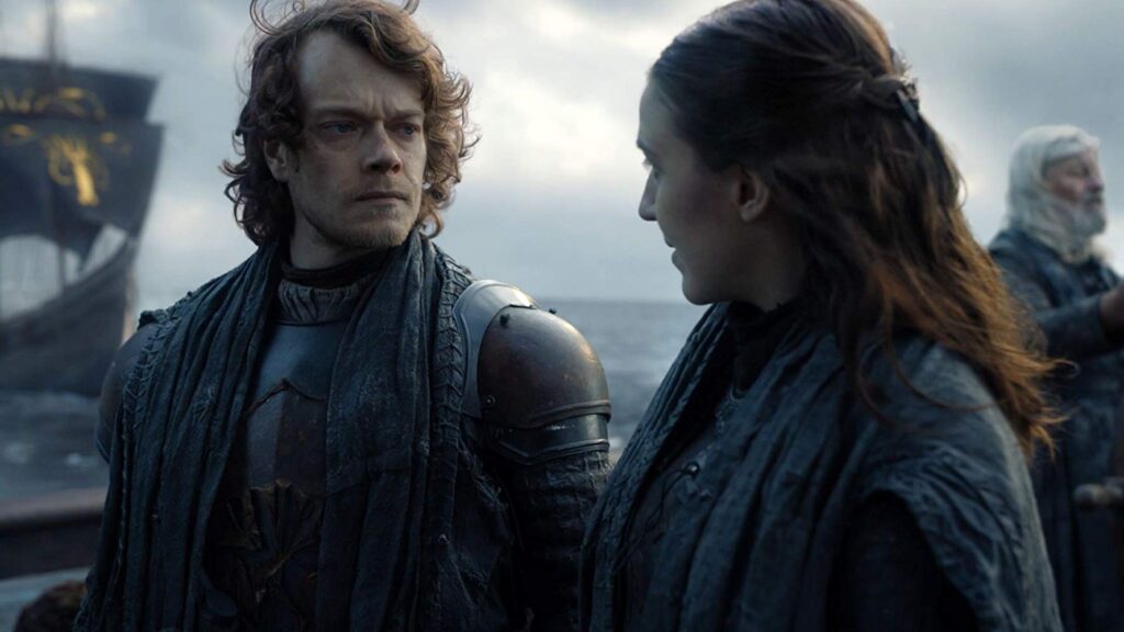 Yara and Theon Greyjoy in Game of Thrones